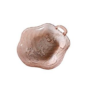 Indiana Glass Pink Depression Charlie‎ Nappy Dish Cherry Blossom Flower Bon-Bon